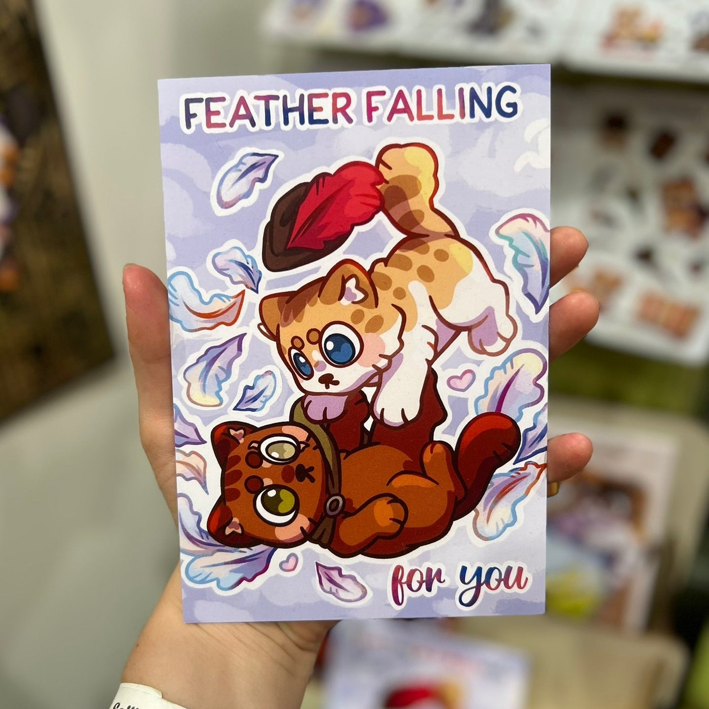 Feather Falling Art print