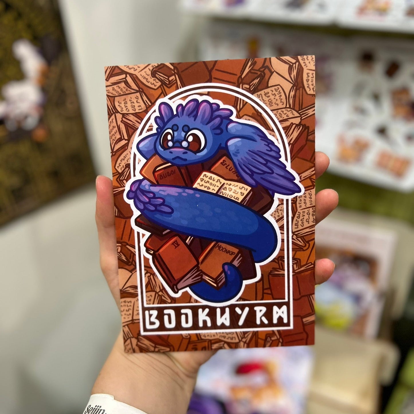 Art print "Bookwyrm"