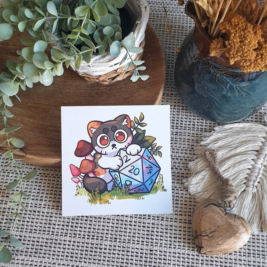 D&D Lucky Dice Art Print