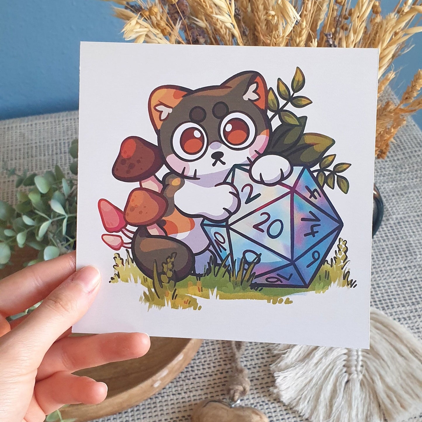 D&D Lucky Dice Art Print