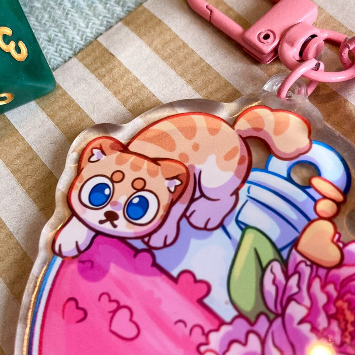 D&D Love Potion Acrylic Keychain