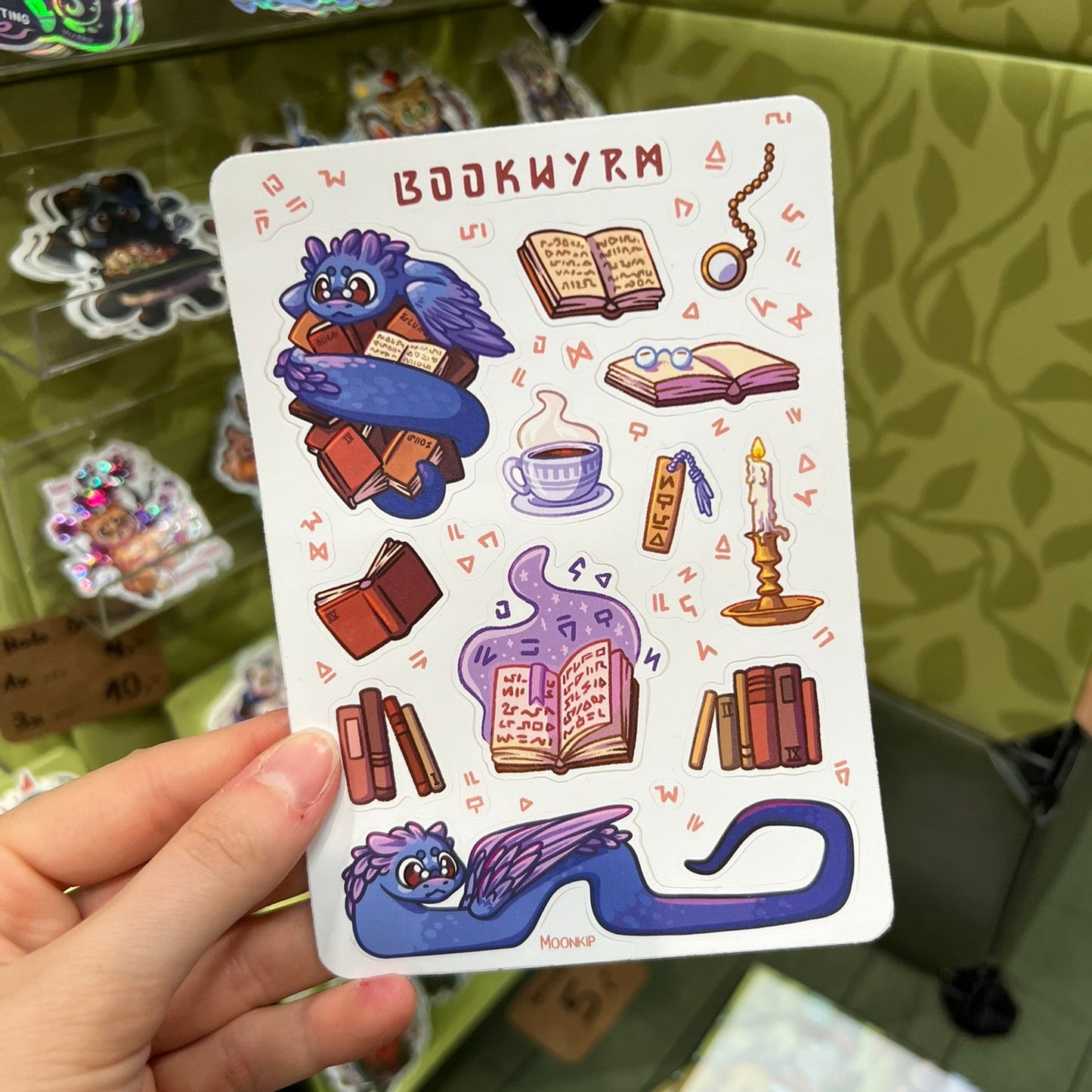 Bookwyrm Sticker Sheet