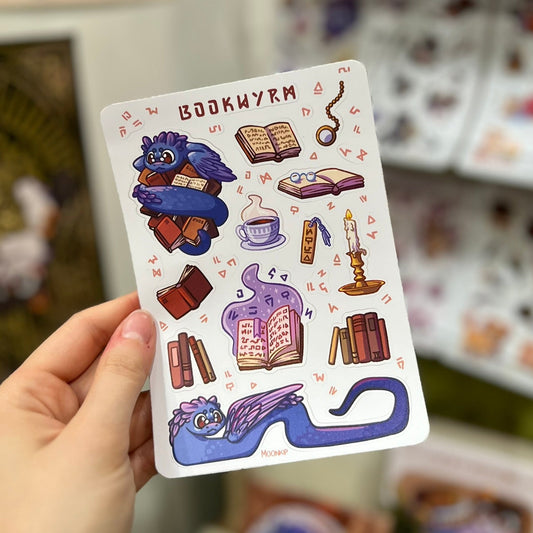 Bookwyrm Sticker Sheet