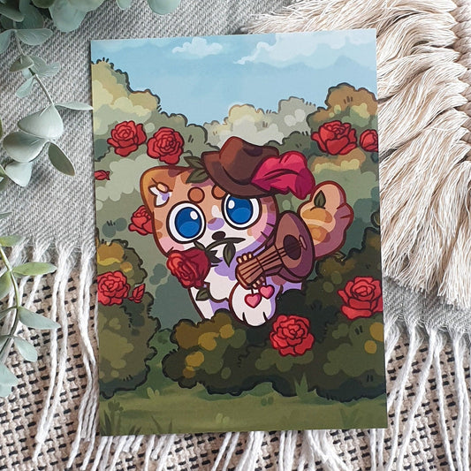 D&D Bards and Roses Art print